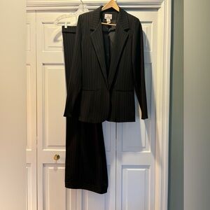 Women’s Black Pinstripe Suit